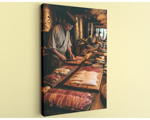 Stampa tela sushi - su, chef