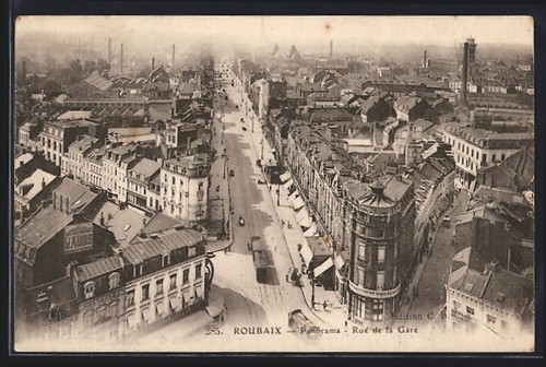 Cpa roubaix vue générale - cpa, roubaix,