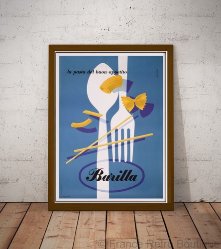Affiche poster pâtes barilla - pâtes,