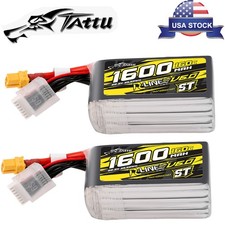 2X Tattu R-Line versione 6.0 1600mAh 160C 6S 22.2V ST batteria lipo con spina XT60