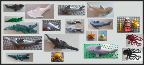 Lego accessori animali marini - lego,