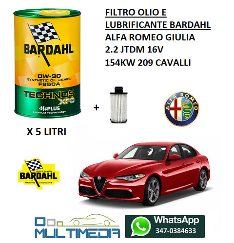 Filtro olio bardahl - filtro,