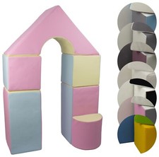 6 pezzi colorati, mattoncini