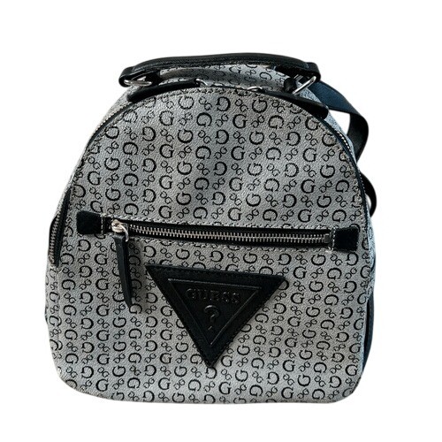 Guess grey black monogram pvc - grey,