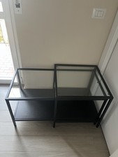 Tavolino/console in metallo e