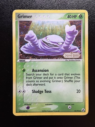 Carta pokemon grimer 2006 54 - carta,