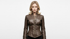 Giacca donna marrone - , vera