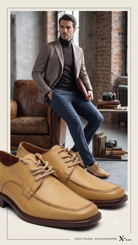Scarpe uomo classiche beige - scarpe,