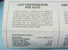 CIRCUITO STAMPATO  KS 242 LUCI PSICHEDELICHE A LED PER AUTO  VEDI ISTRUZ. E FOTO