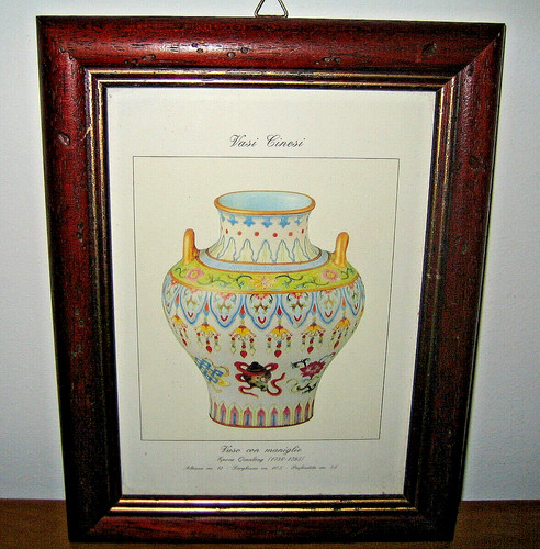 Stampa vintage vaso cinese - vaso,