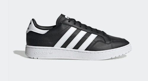 Adidas team court - nero, bianco