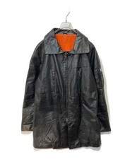 Giacca di pelle poliziotto POLIZIA nera