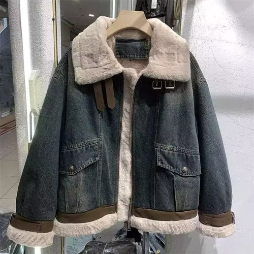 Cappotto donna invernale denim