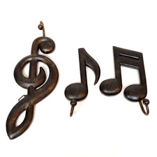 Set di 3 ganci da parete in