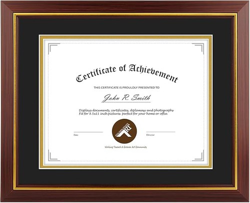 Cornice certificato diploma