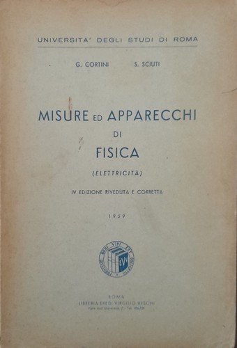 Misure apparecchi fisica - misure, ed
