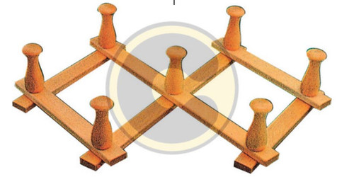 Attaccapanni noce scuro - attaccapanni,