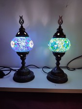 Coppia Lampade Turche mosaico