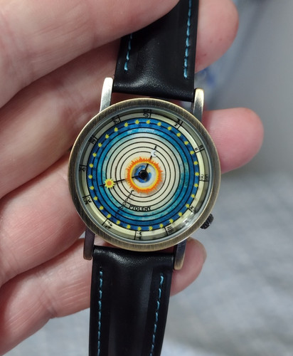 Orologio uomo ptolemaic system - ptolemaic,