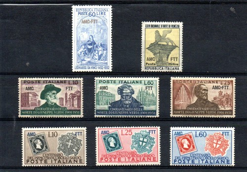 287 francobolli trieste - f,