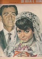 4 RIVISTE, TRIBUNA ILLUSTRATA 12-1968 RITA PAVONE E TEDDY RENO SPOSI IN SVIZZERA
