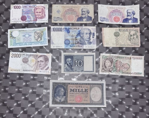 Lotto banconote lire - 10,