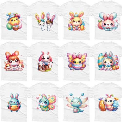 Maglietta happy easter - happy, cute