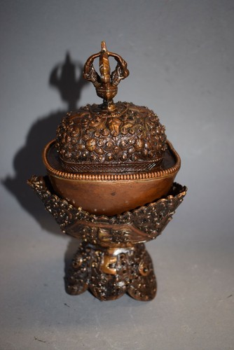 Kapala tibet bronzo - tibet,,