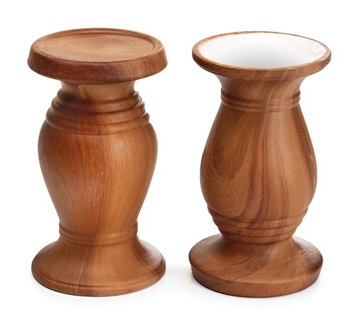 Vaso portacandele grano legno - grano,