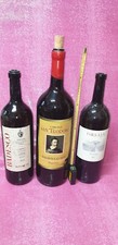 Lotto 3 bottiglie vuote del vino S.Teodoro da 5lt,  Badesco da 3 lt e Orsaja da 