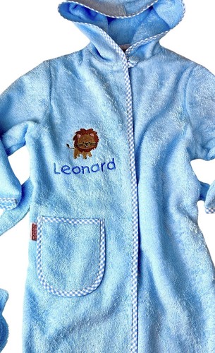 Accappatoio bambino ricamato