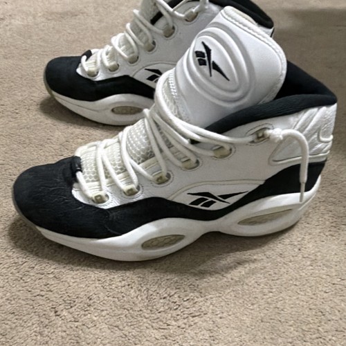 Reebok question mid - mid, bianco