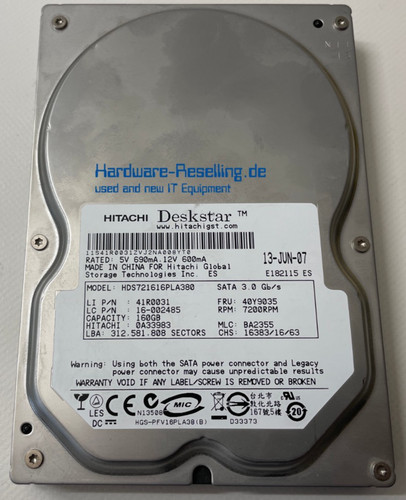 Ibm hitachi deskstar - ibm,