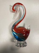 Cigno in Vetro Soffiato di Murano Vintage Anni '90