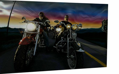 Quadri tela biker moto - tela,