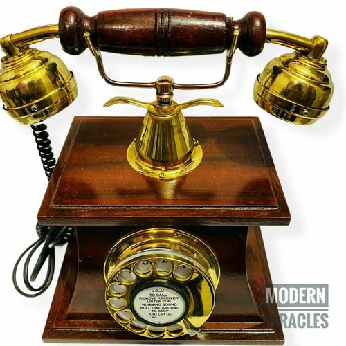 Telefono vittoriano ottone - vittoriano,