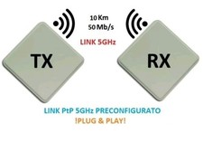 KIT Ponte Radio Wireless Internet e Videosorveglianza 5GHz High Power Outdoor