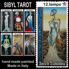 mazzo di carte tarocchi sibilla guida indovina vintage raro set oracolo wicca