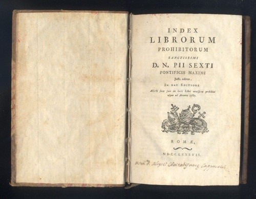 Index librorum prohibitorum - librorum,