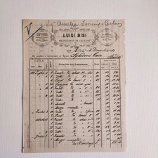 1893 Luigi Bisi Negoziante Di Legname  Badia Polesine Fattura C03743