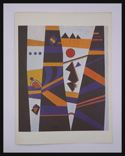 Wassily KANDINSKY : période Bauhaus de Dessau IV, lithographie en offset 1965