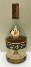 66509 Brandy Cavallino Rosso Sacco Torino - 0.75 cl - vintage originale