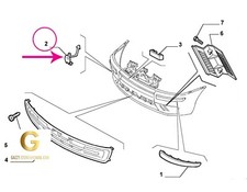 FIAT PUNTO HGT TAPPO PARAURTI ANTERIORE NUOVO ORIGINALE 71718444