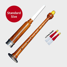 Cornamusa professionale scozzese legno di rosa pratica canter supporti argento e 2 canne