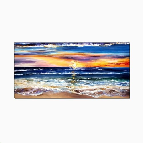 Quadro moderno dipinto mano - quadro,