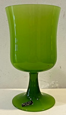 Antico BICCHIERE / CALICE / VASO in VETRO OPALINO, MURANO - VINTAGE ANNI 1960