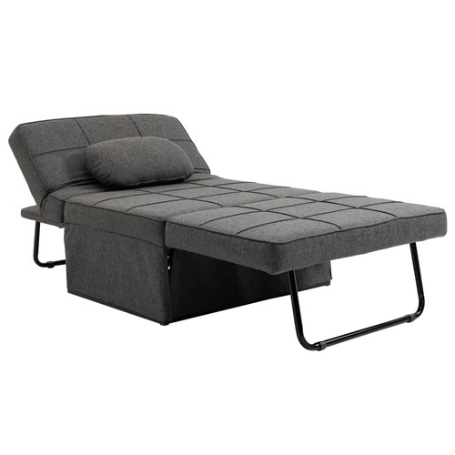 Homcom poltrona futon 1 - 3, in