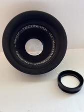 Linhof 220 fotocamera 95 mm f/3.5 Technikar Rodenstock elementi anteriori posteriori obiettivo buono