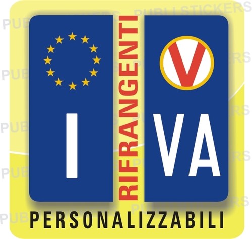 Adesivi blu rifrangenti - blu, per