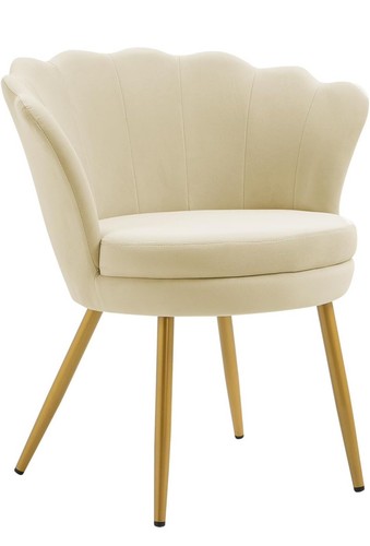 Poltrona conchiglia oro - poltrona,